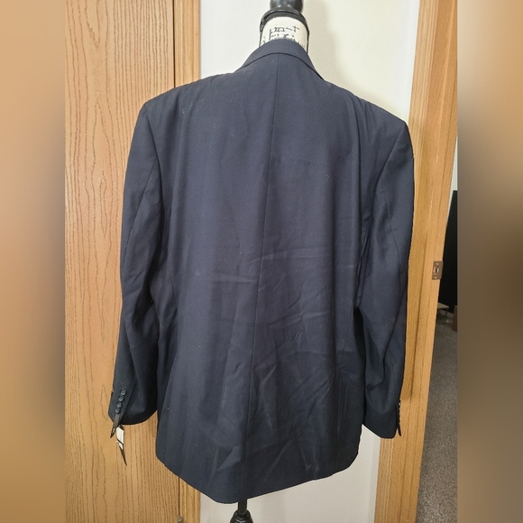 NWT Caravelli 36962 Navy Notched Suit Jacket Blazer - Picture 3 of 5